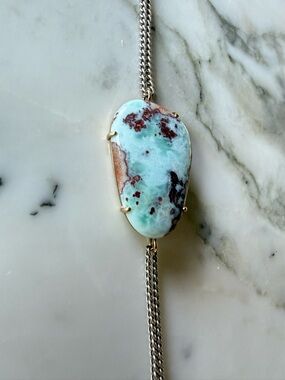 Jamie Joseph 14k gold and sterling silver Larimar Bracelet